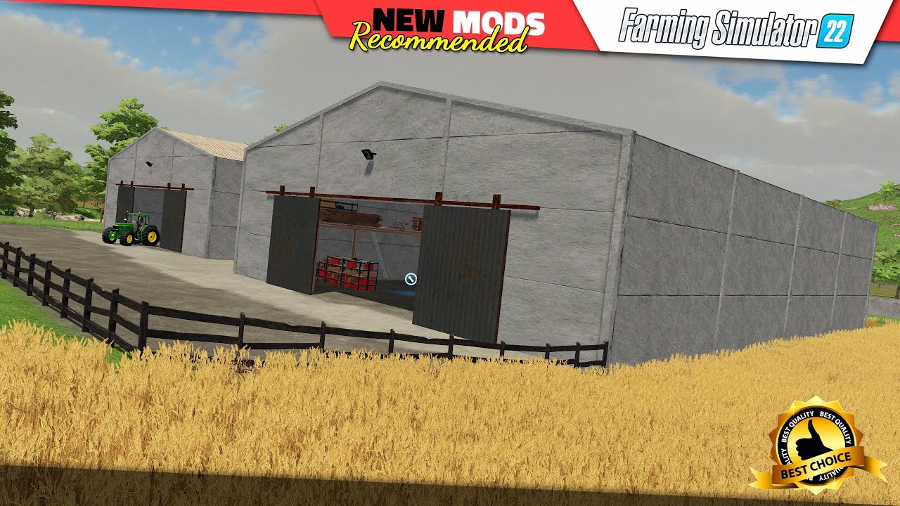 FS22 | Concrete Shed Pack - Farming Simulator 22 New Mods Review (2K 60Hz)