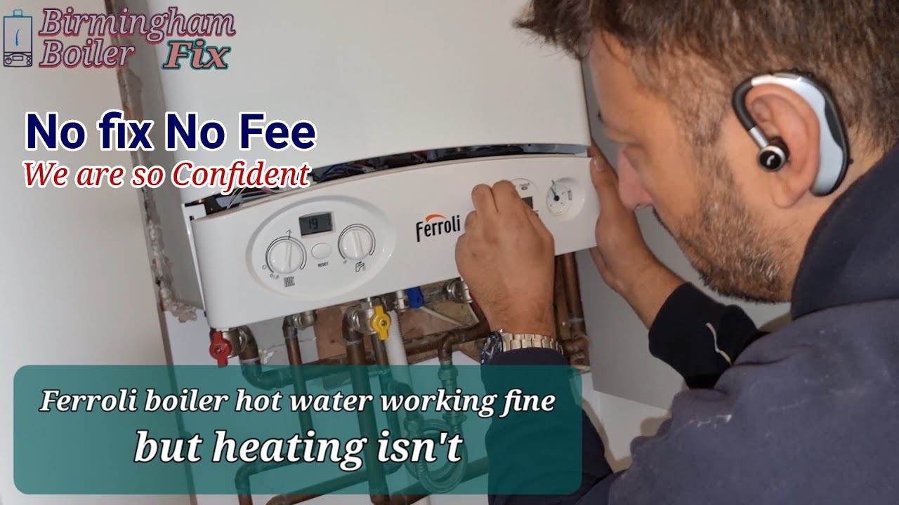 Ferroli boiler hot water working fine but heating isn't. Loose connection on the internal clock