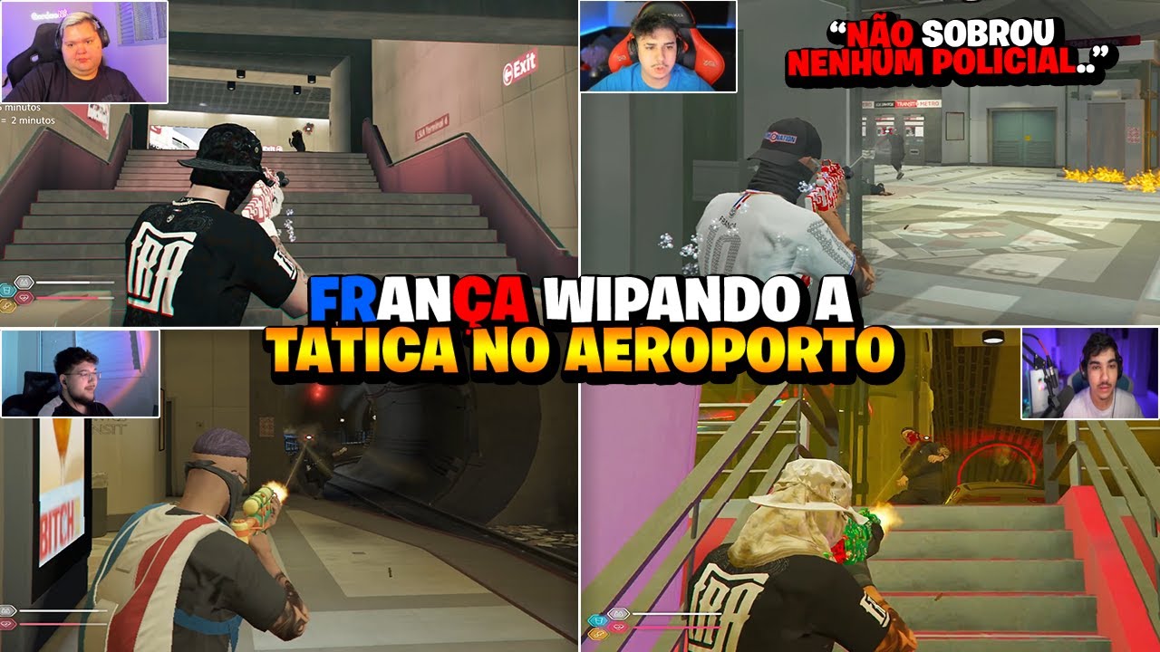 FRANÇA WIPANDO A TATICA DE MADRUGADA NO AEROPORTO! NÃO SOBROU NINGUÉM 😱