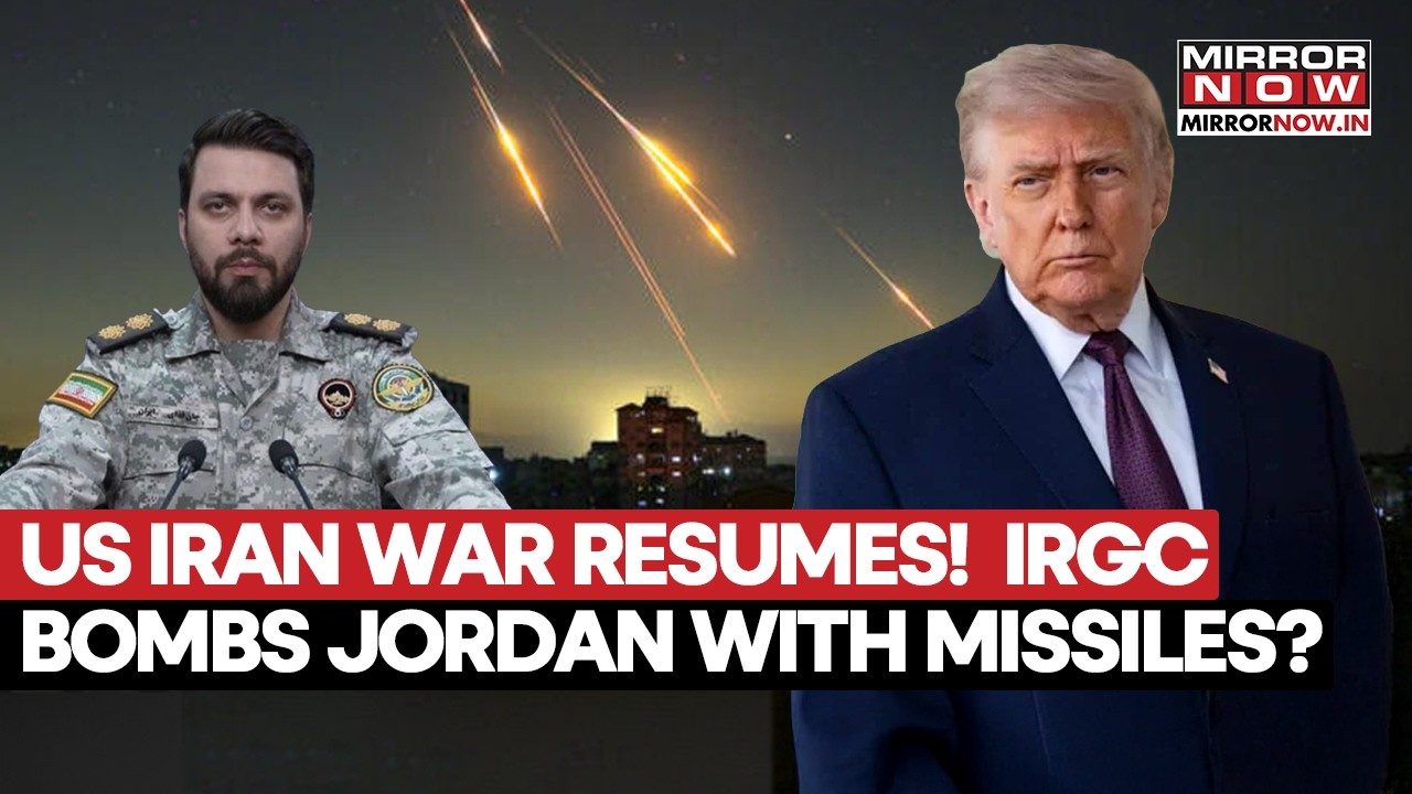 US IRAN WAR RESUMES! IRGC Fires Missiles At Trump's Military Base In Jordan, CENTCOM Claims...