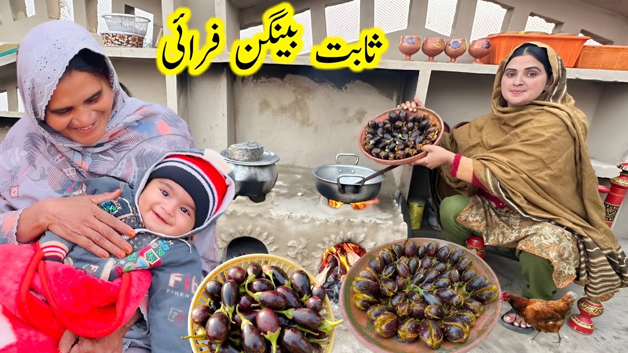 Sabt baingan fry |Fry baingan respie|Village simple  life|Traditional respie|Kishwarvillagvlog 