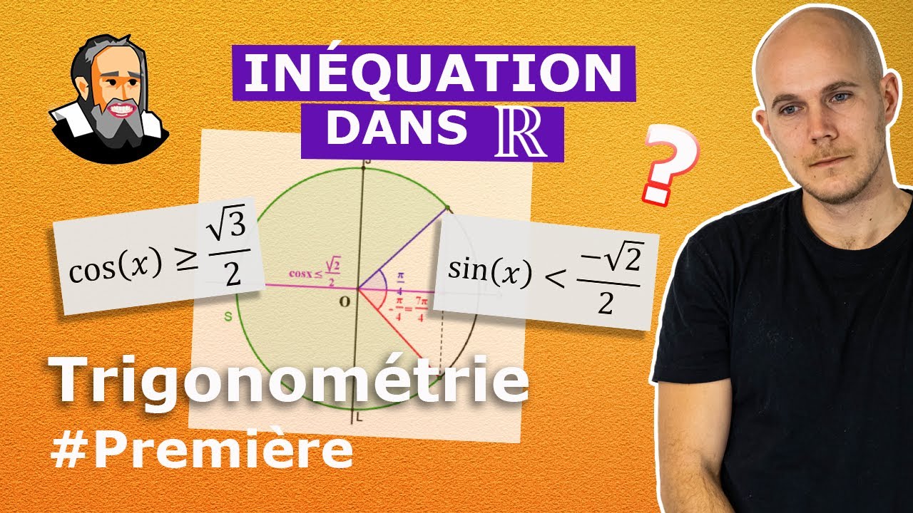 Résoudre une INÉQUATION avec COSINUS ou SINUS dans R - Première