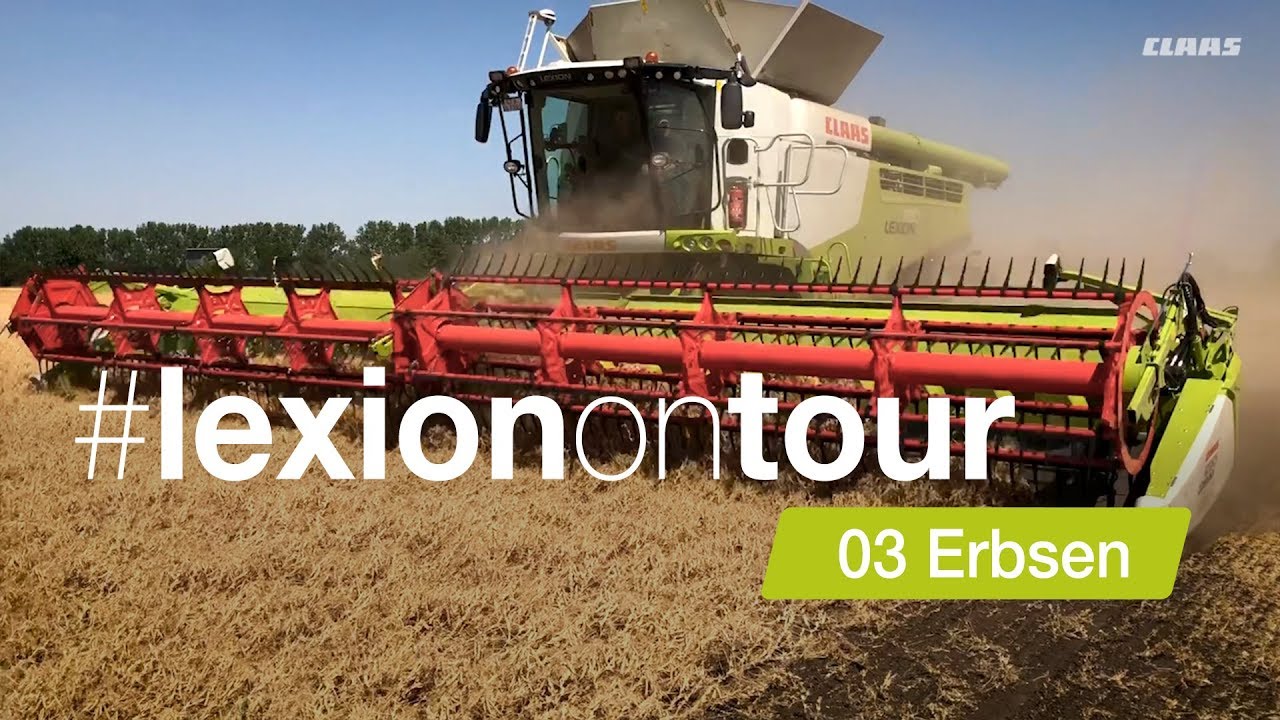 CLAAS Mähdrescher Demonstration Team. #3 Erbsen.