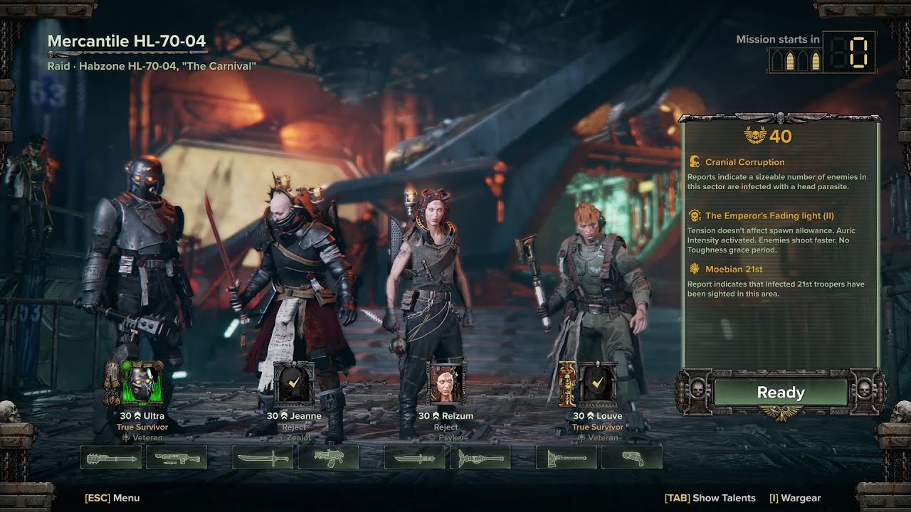 Auric Damnation Havoc 40 ║ Mercantile ║ Veteran Maul Ia + Lucius Mk IV 1.6.3 #Darktide #warhammer40k