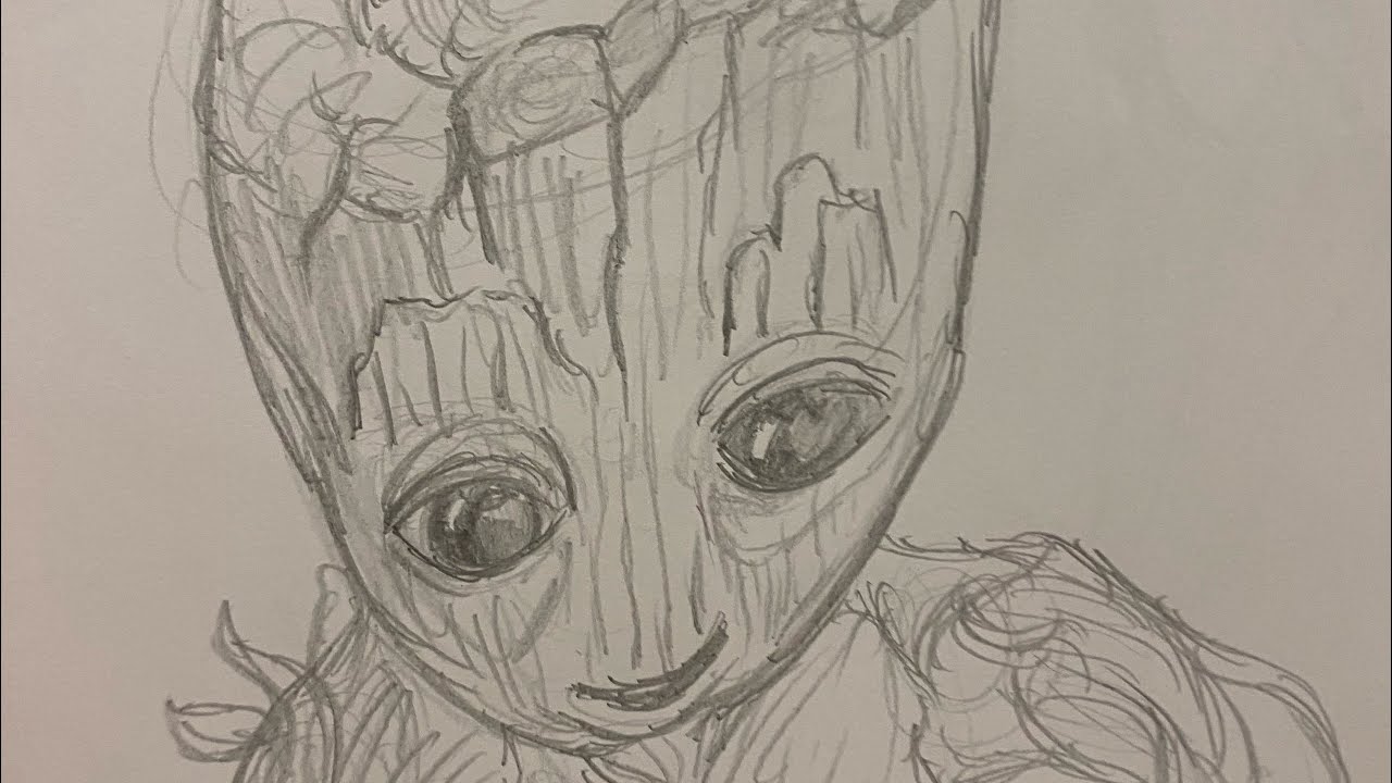 Drawing with Circles: BABY GROOT 