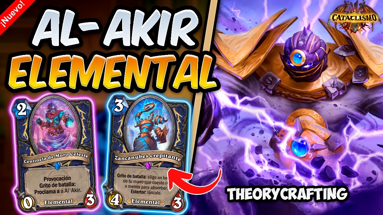 REFUERZOS PODEROSOS para ELEMENTALES y DRAGONES !!│CHAMAN AL'AKIR ELEMENTAL│CATACLISMO HEARTHSTONE