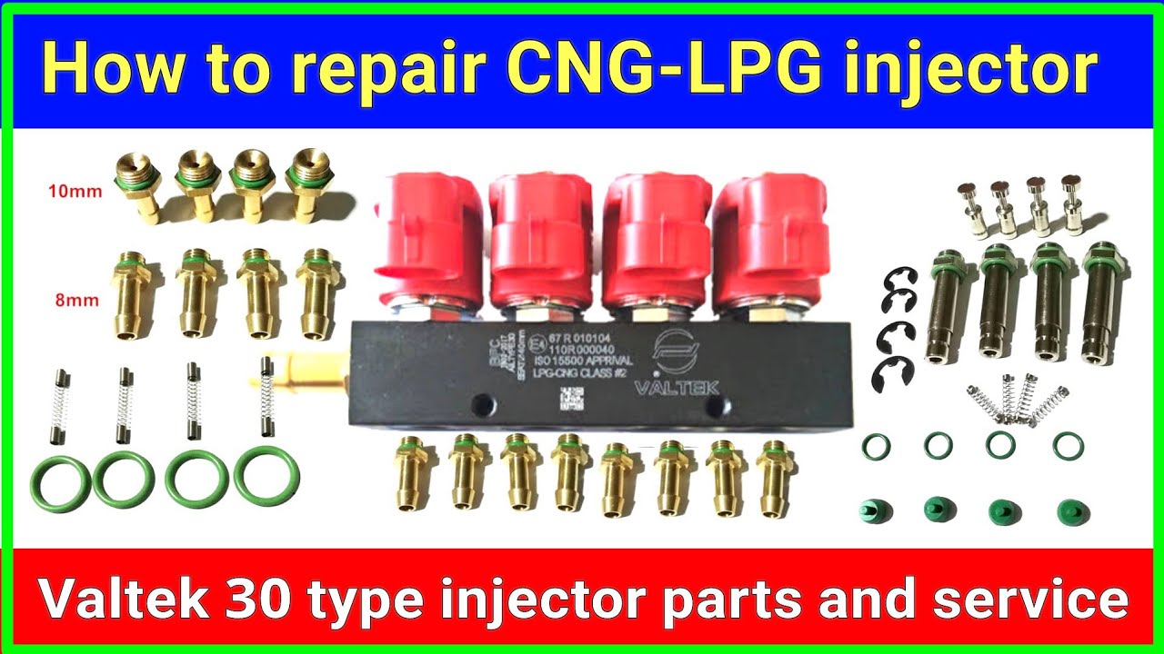 How to service CNG-LPG valtek type 30 injector rail | CNG injector repair kese kare.