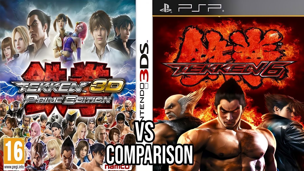 Tekken 3D Nintendo 3DS Vs Tekken 6 PSP
