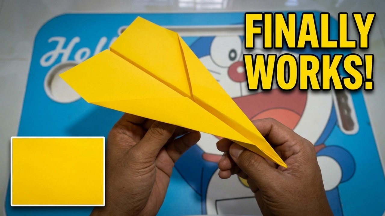 Crafting a Simple Origami Paper Airplane