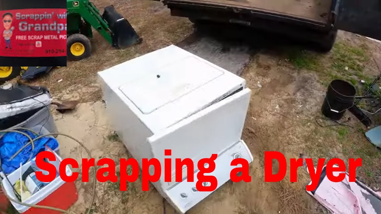 Scrapping a dryer for Scrap Metal