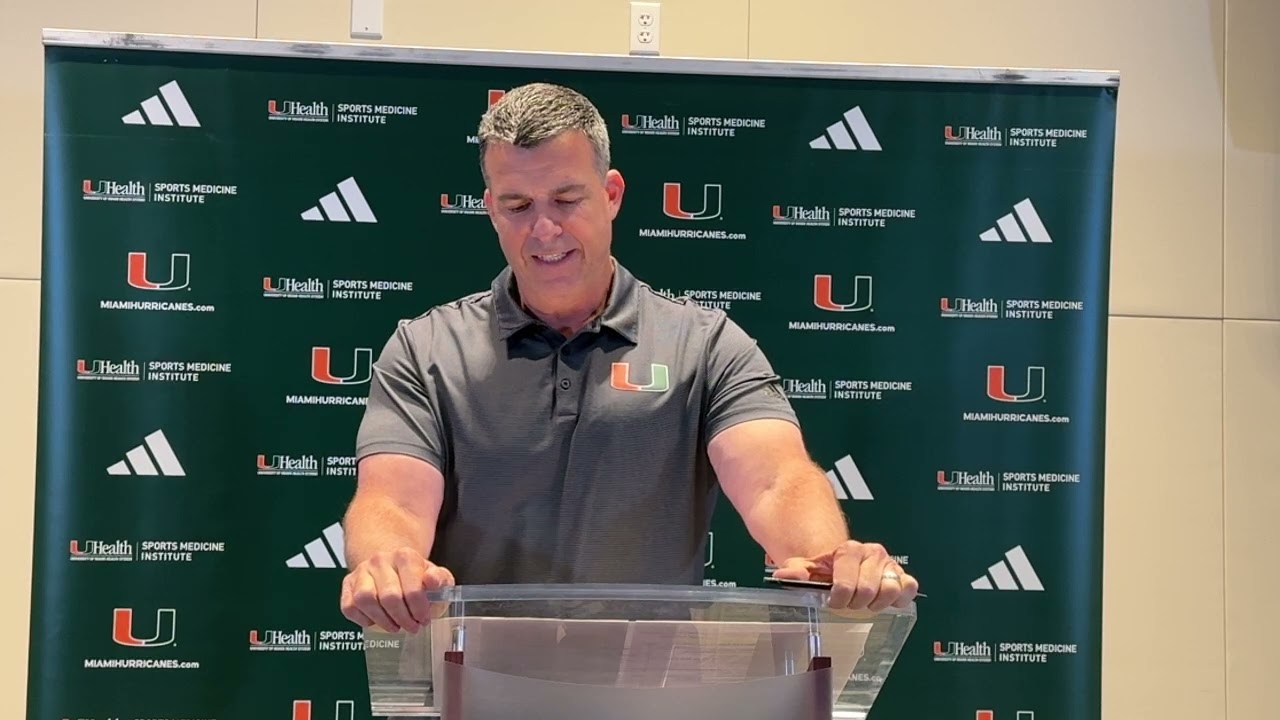 Miami Hurricanes coach Mario Cristobal talks signing day class and more Dec. 4