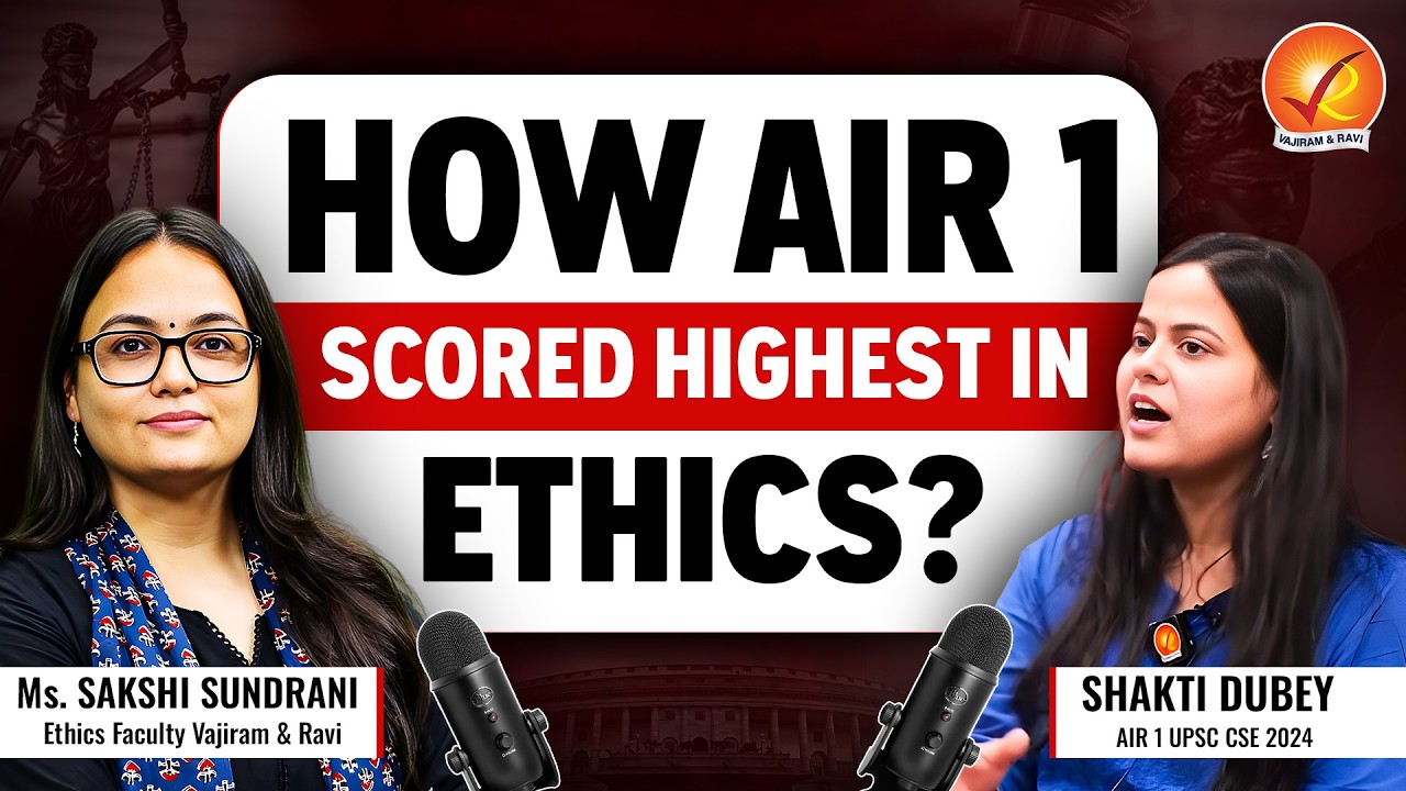 AIR 01 Shakti Dubey in Conversation with Her Mentor Sakshi Sundrani | UPSC Ethics Podcast
