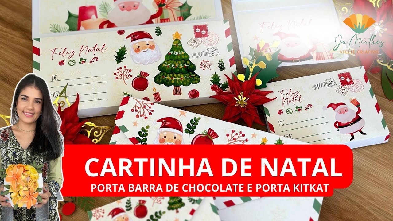 Oficina de Natal Aula 1 - Ju Mirthes - Caixa para chocolate