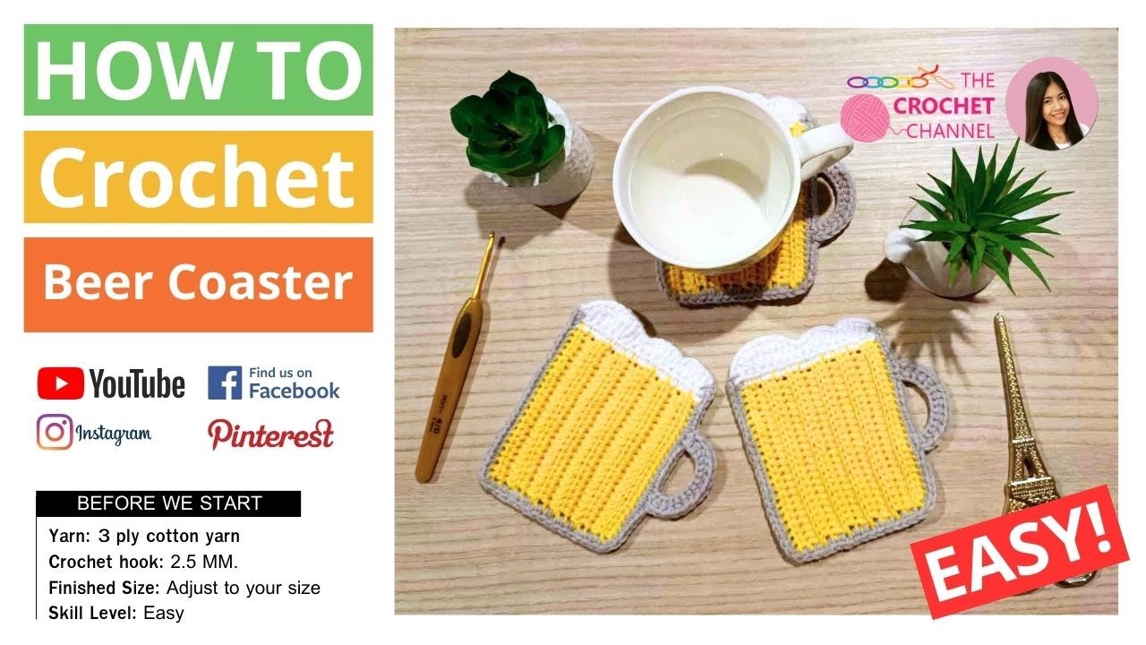 How To Crochet Beer Coaster | Wie soll Ich mich auf Oktoberfest vorbereiten