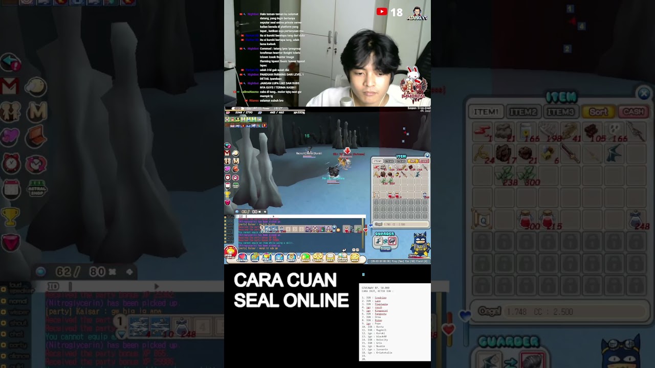 KETIKA TEMAN PARTY DAPAT G7 SEAL ONLINE  #sealimmortal #sealrpg #atangyt #sealonline