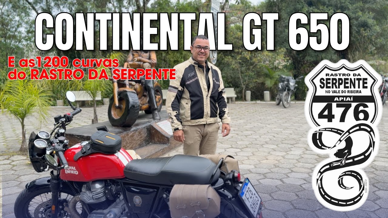  Rastro da Serpente com a #continentalgt650 - As 1200 Curvas da BR476