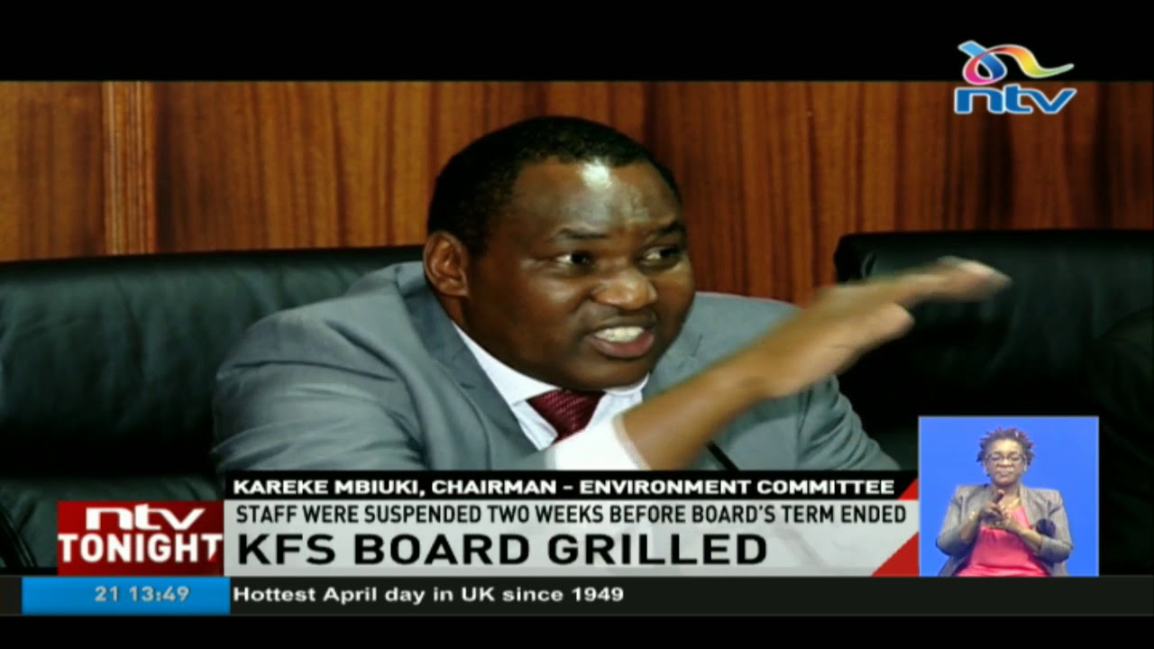 Kenya Forest Service board grilled by EACC over the suspension of 8 staff