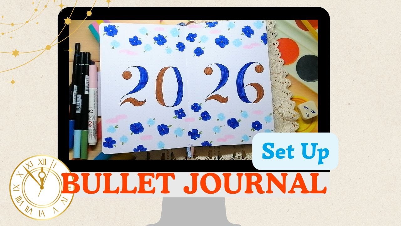 Bullet Journal Set Up 2026💙Parte I Future log y portada