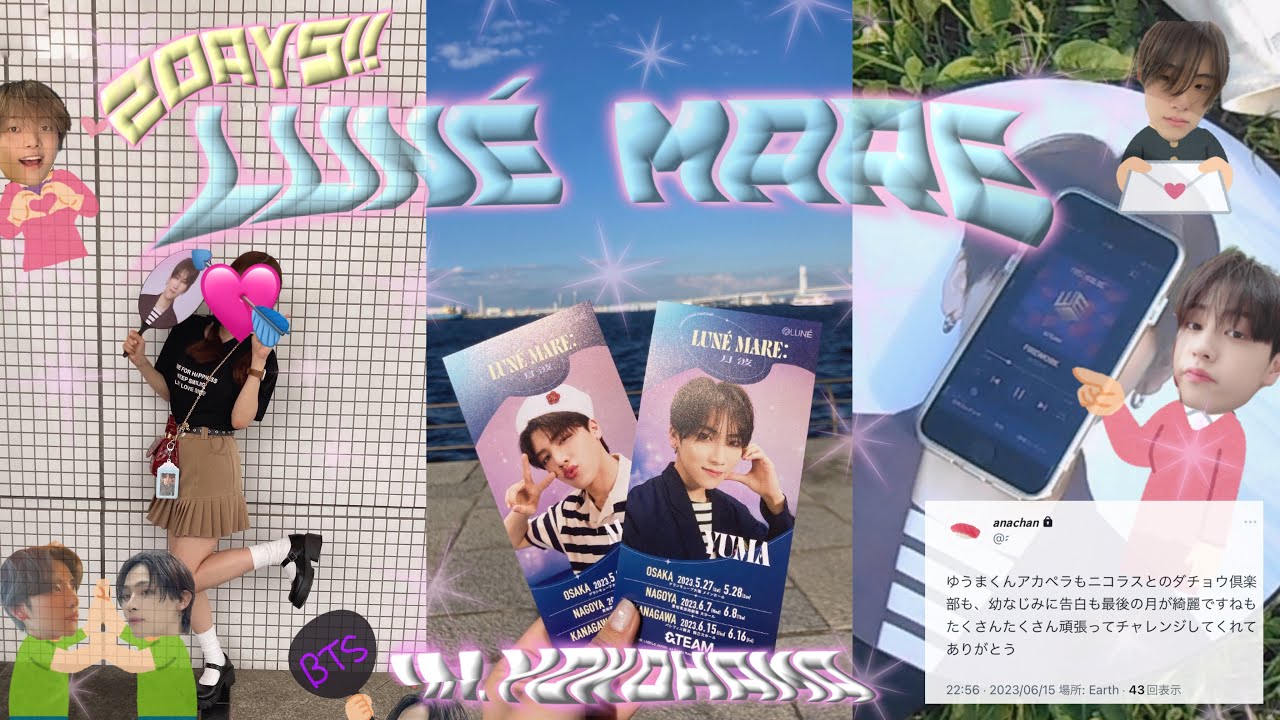 【vlogとレポ】月波in.横浜2days🌛 3都市完走おめでとう🤍🤍&team大好きだよ‼️‼️ほぼレポ💧