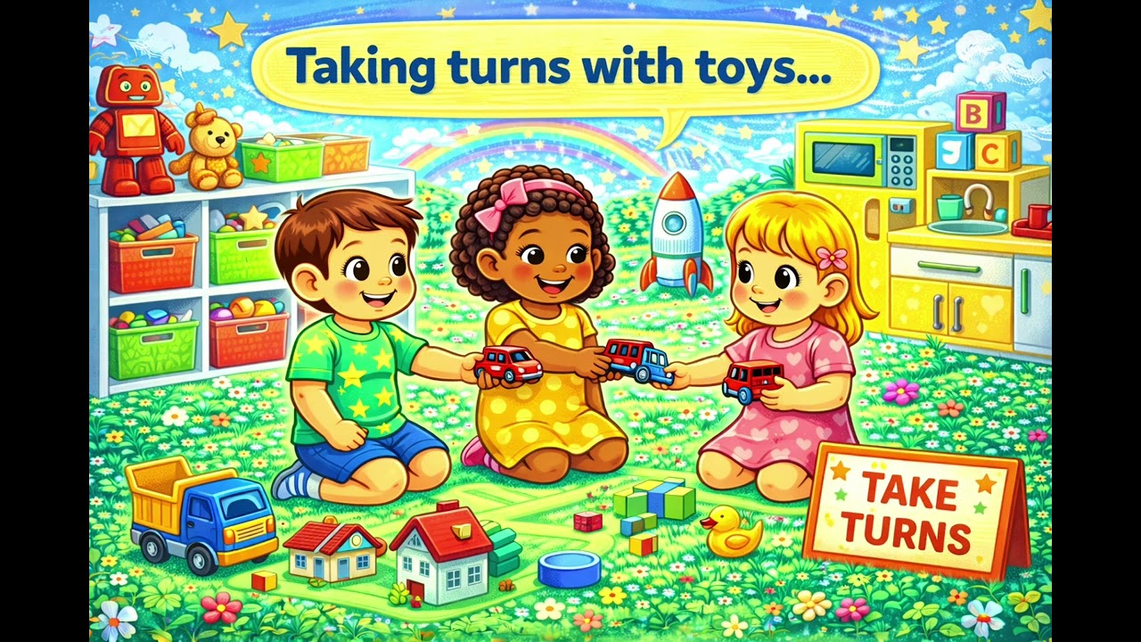 Taking Turns Song for Kids 🧸🤝