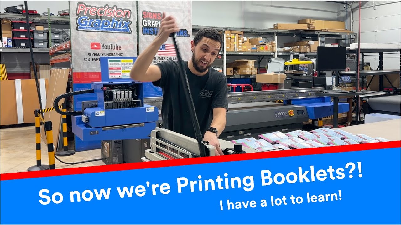 So now we're printing booklets?! Canon Image Runner | Steve The Graphics Guy