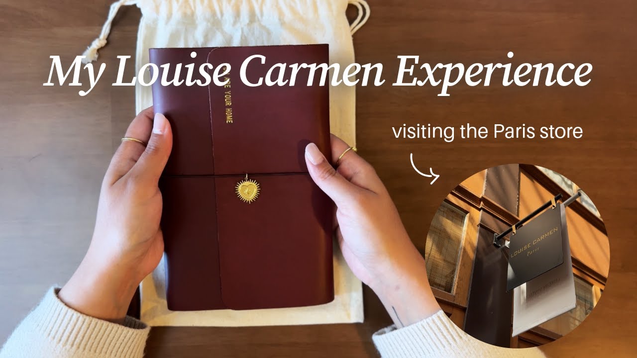 Louise Carmen In-Store Experience & Unboxing 🇫🇷 Honor&eacute; Notebook