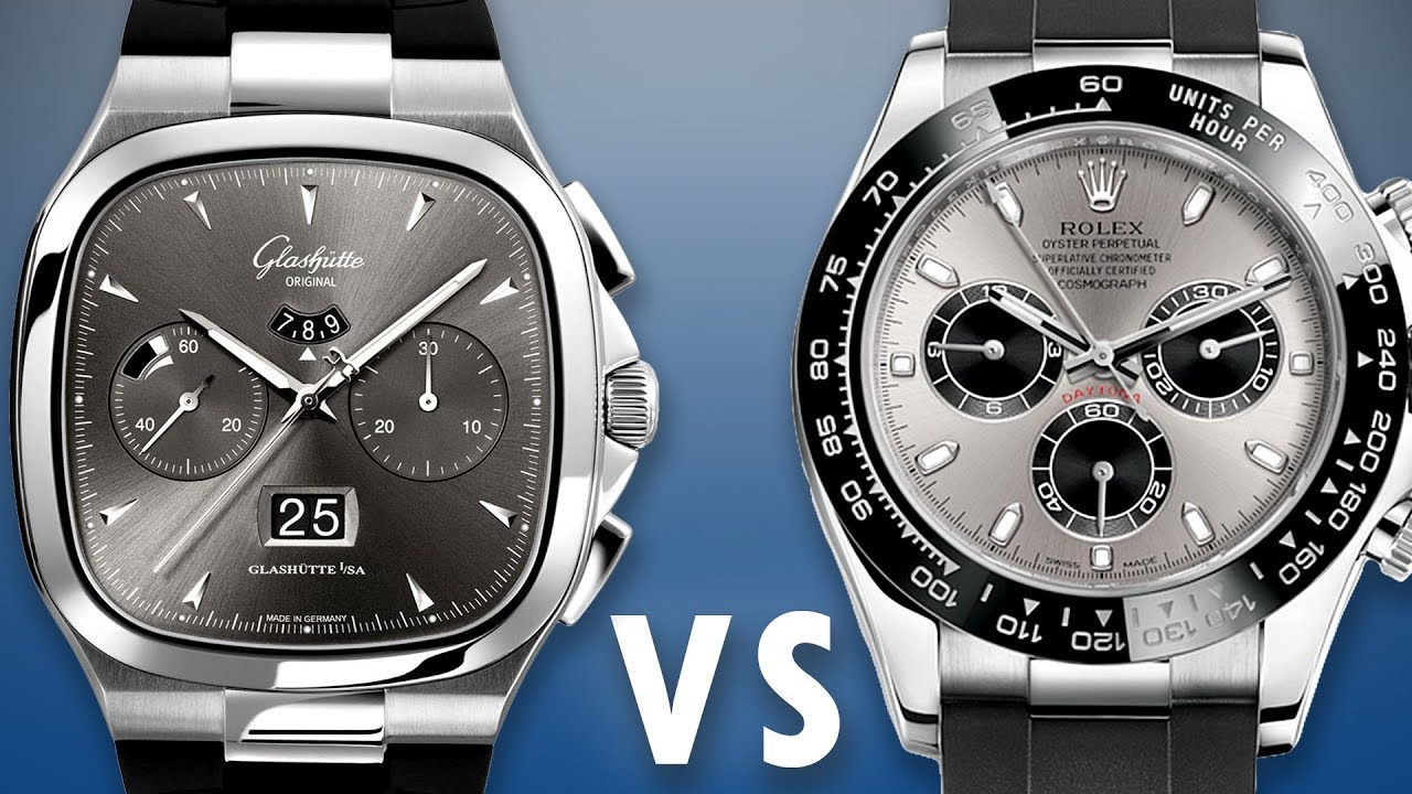 Rolex Daytona vs Glashütte Original Seventies Chronograph Panorama Date: Rolex 116519