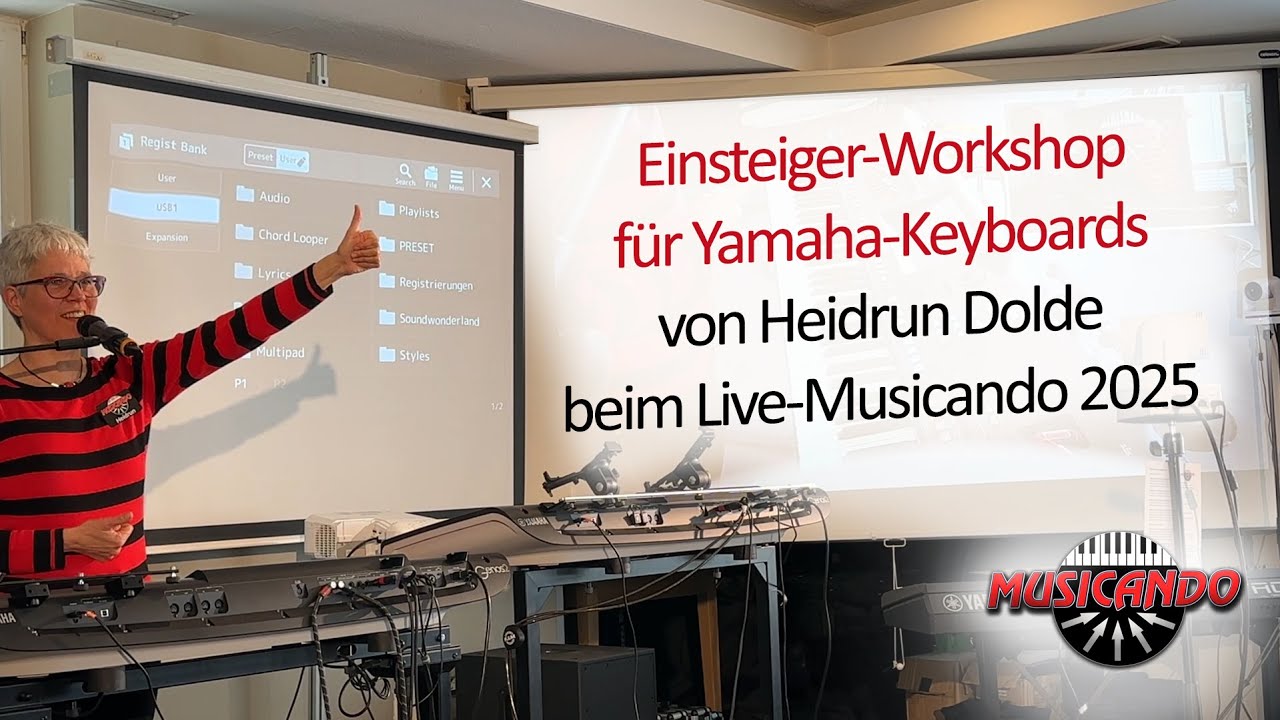 Einsteiger-Workshop f&uuml;r Yamaha-Keyboards - Heidrun Dolde live beim Musicando 2025