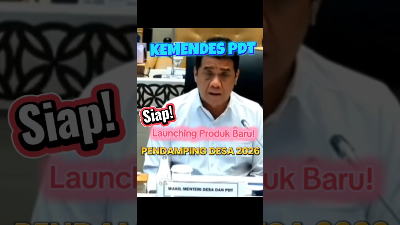 Kepmendesa PDT siap Launching Produk Baru #desa #pendampingdesa #tpp #kemendesa #prabowo #viral