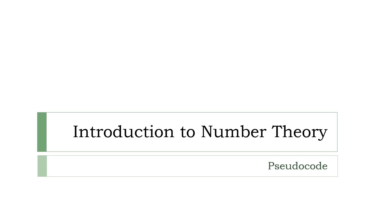Pseudocode