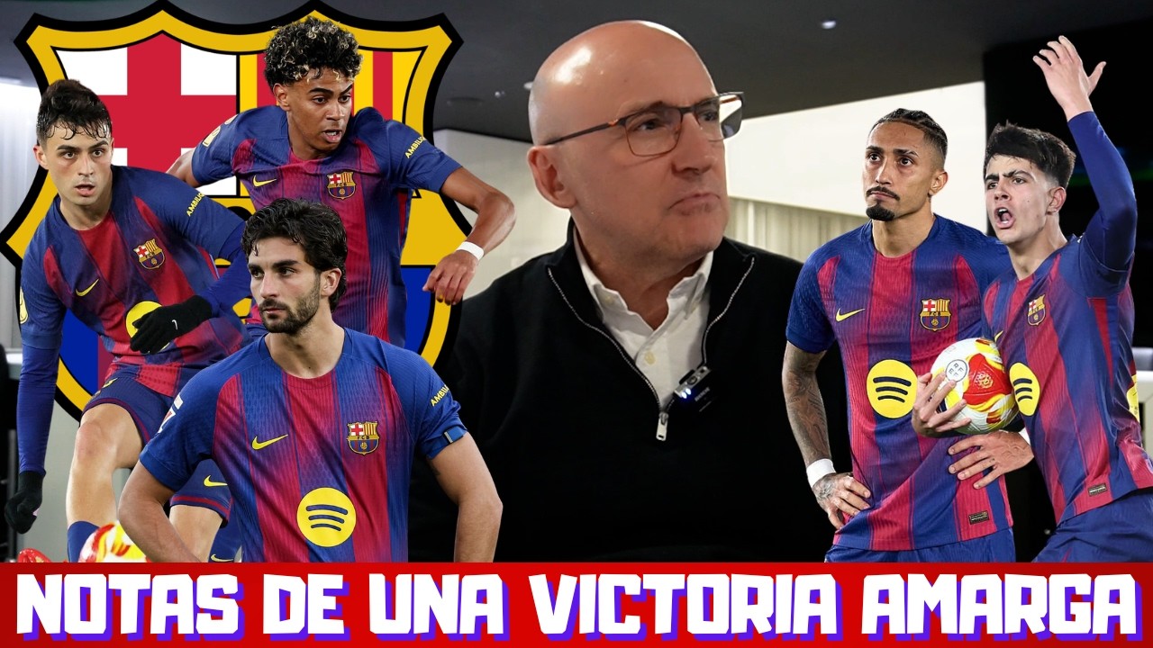 ¿SOBRESALIENTES PEDRI Y BERNAL? ¿LAMINE YAMAL? NOTAS DE LA AMARGA VICTORIA DEL BARCELONA vs ATLETI.