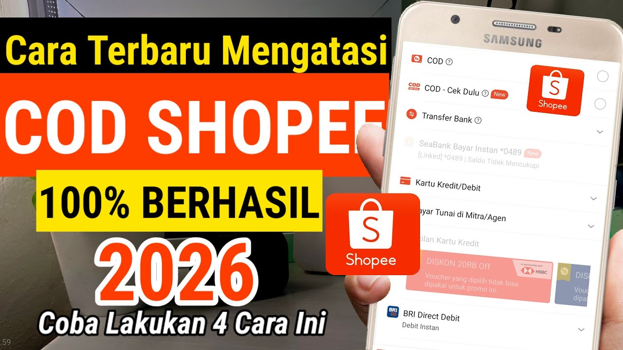 4 CARA MENGATASI SHOPEE TIDAK BISA COD, SHOPEE TIDAK BISA COD, kenapa shopee tidak bisa cod,