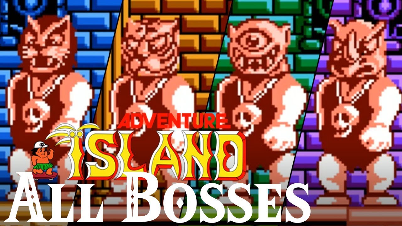 Adventure Island (NES) // All Bosses