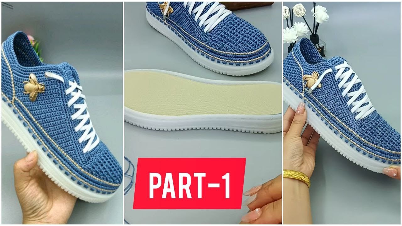 AMAZING💕 Skillful hand knitting Shoes for beginners #P1