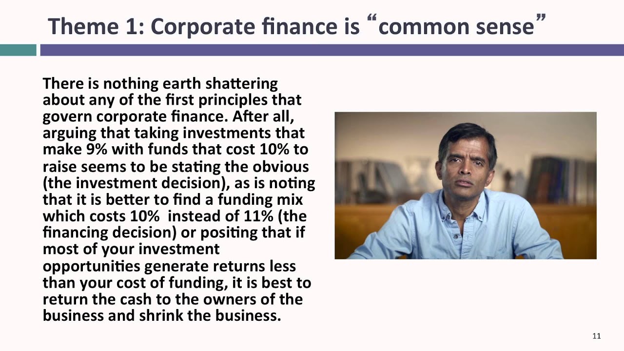 Session 1: Corporate Finance: What is it?