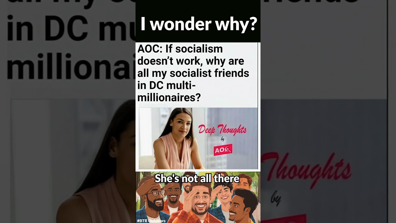 AOC's not all there #wokeism #trump #memes #funny #aoc #democrats #socialism #newyork #wealth