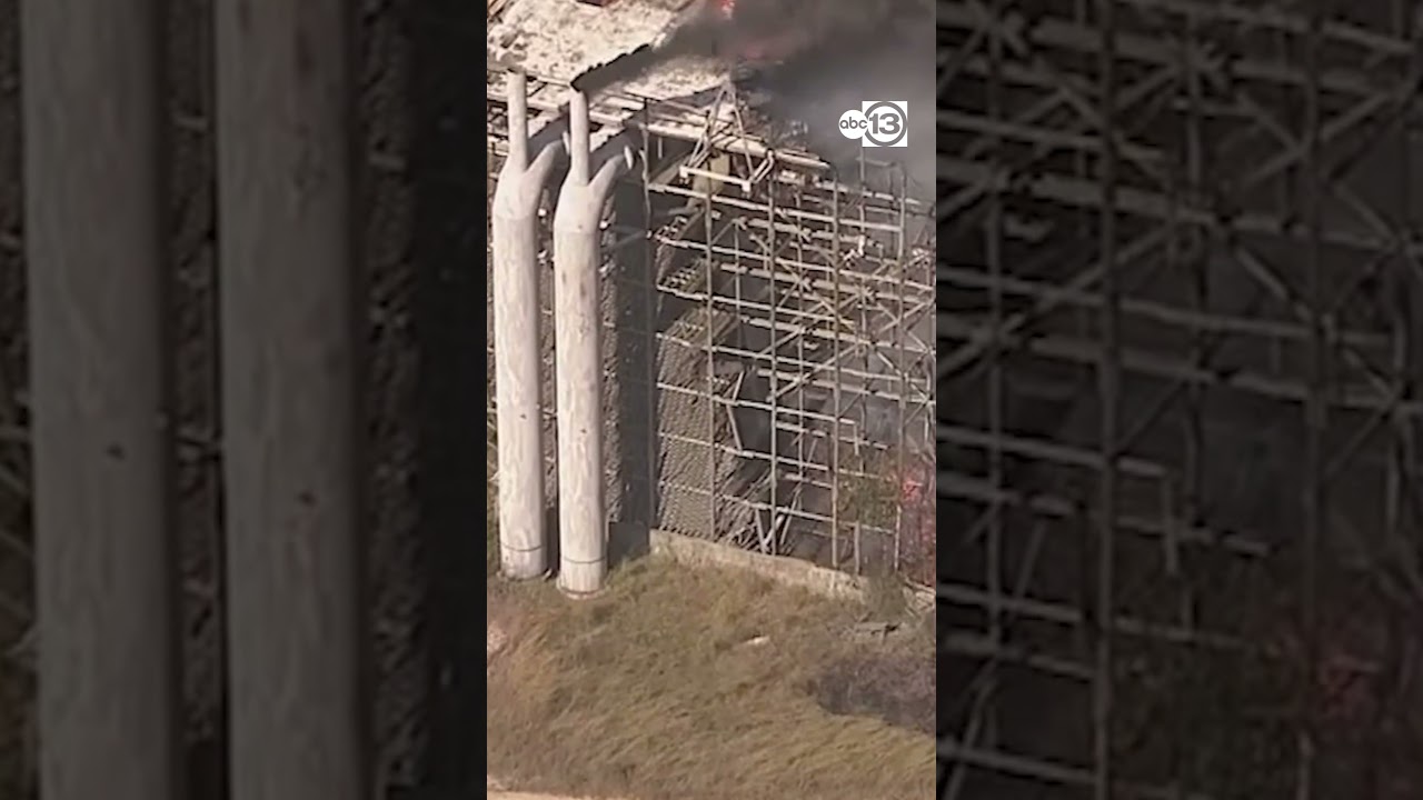 Massive fire at decommissioned power plant in Texas City creates large smoke plume, officials say