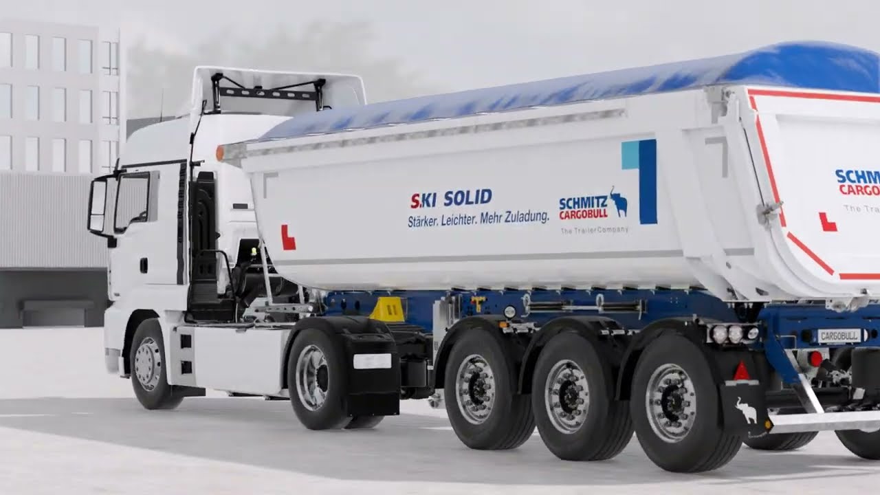 Pneumatic underride protection S.KI tipper - Schmitz Cargobull [english]