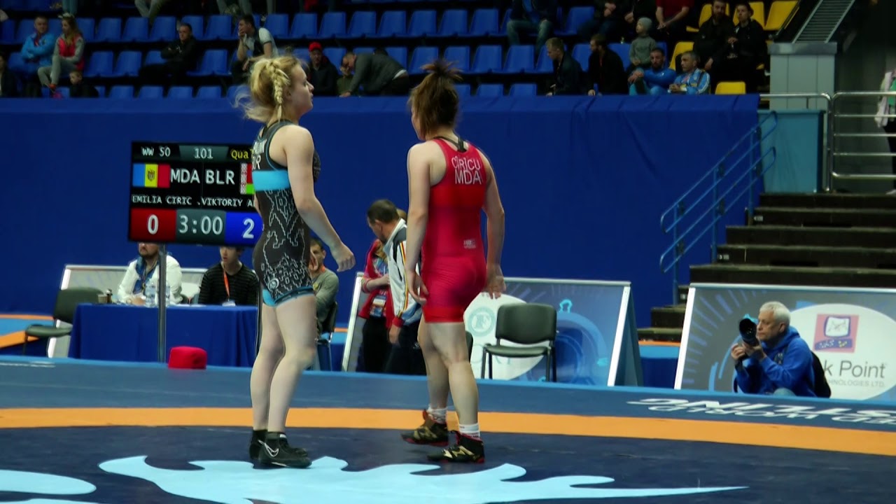 Qualif. WW 50 kg EMILIA CIRICU (MDA)   VIKTORIY APALONIK (BLR)