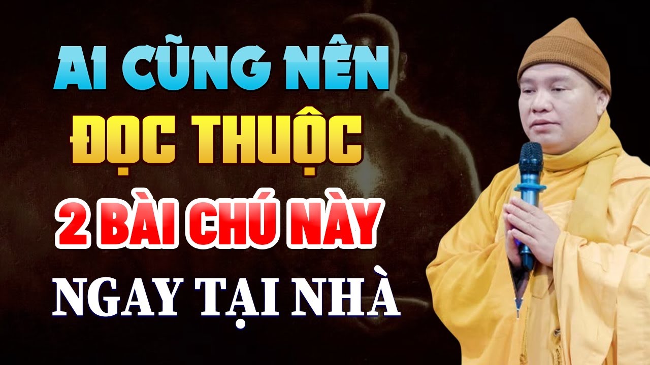 Ai Cũng Nên Đọc Thuộc 2 BÀI CHÚ NÀY Ngay Tại Nhà (rất linh ứng) - TT. Thích Đạo Thịnh