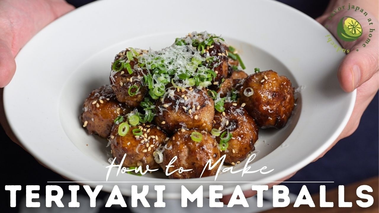 Sticky Teriyaki Meatballs Recipe (Niku Dango)