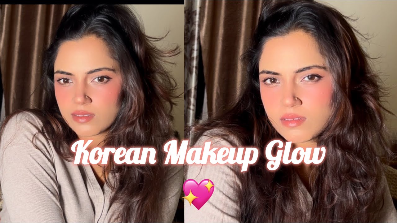Tried *Korean Makeup Look* First time 🫶🏻 | Korean Makeup on Indian Girl 😘💕