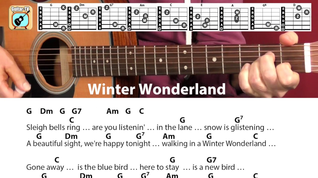Winter Wonderland, Cover, Chords, Lyrics - Guitar Lesson