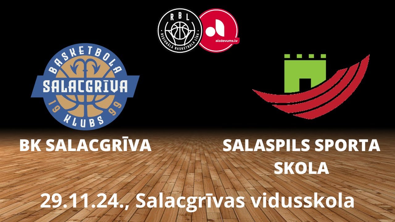 RBL BK Salacgrīva - Salaspils sporta skola TIEŠRAIDE (29.11.24.)