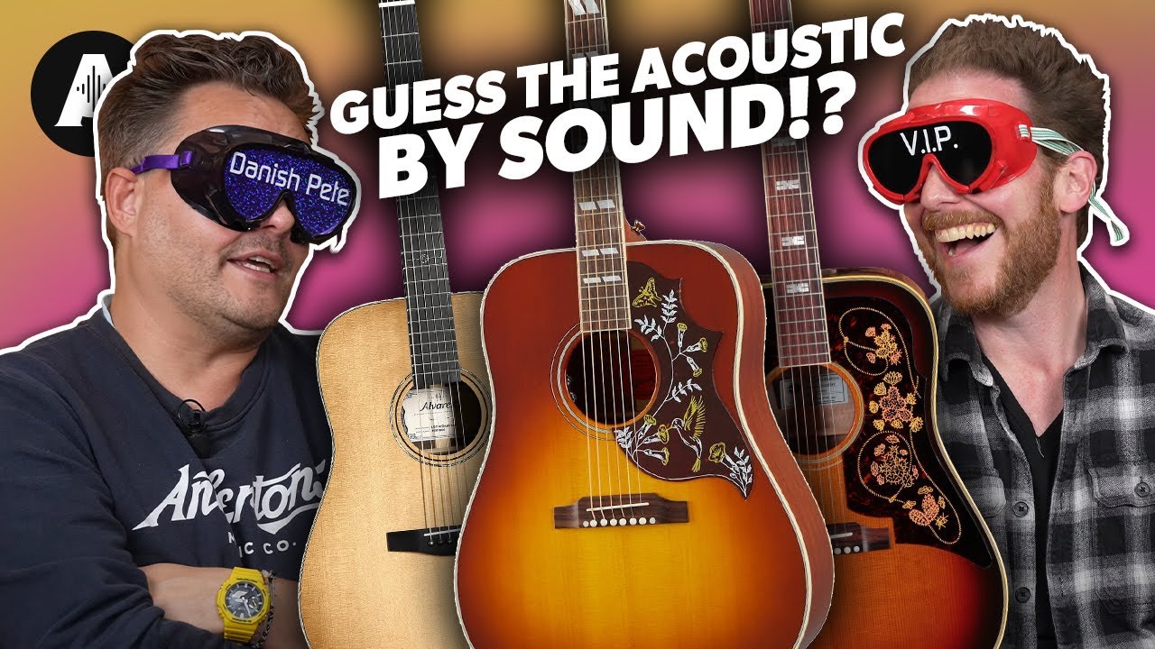 Can you Guess an Acoustic Guitar by the Sound!? - Blindfold Challenge