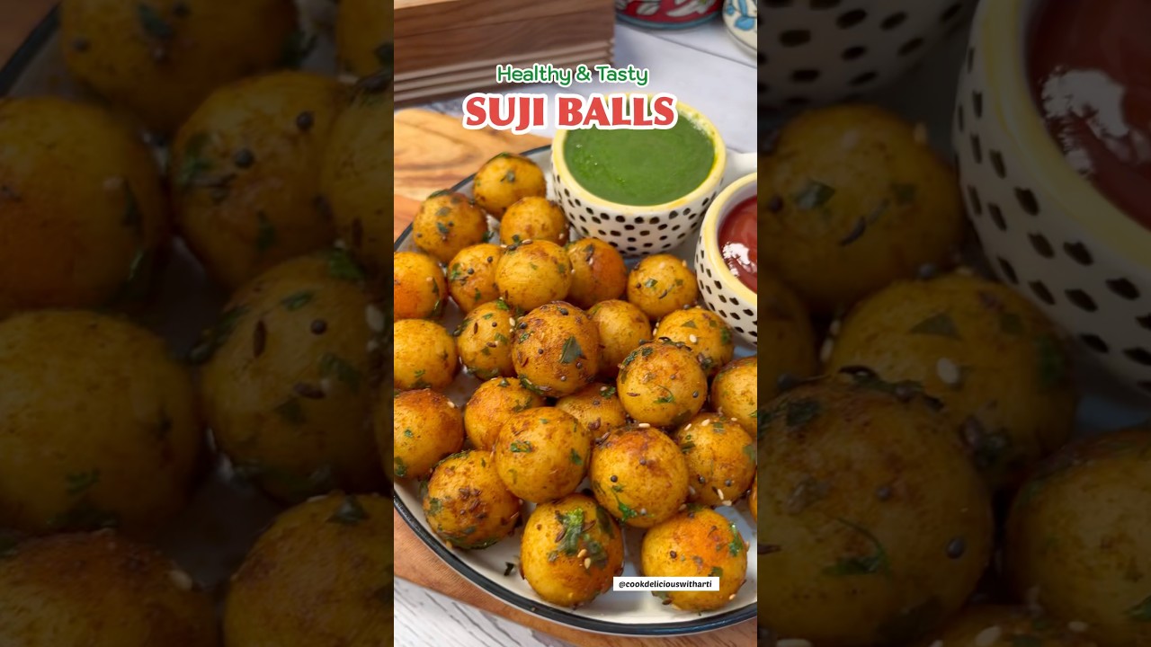 Easy Healthy & Tasty Suji Balls recipe 😍🥰 #shorts #viral #healthybreakfast #healthyrecipes #suji