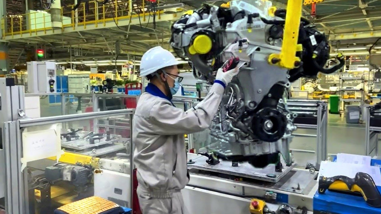 Pełny proces: linia montażowa silnika turbodoładowanego Volkswagena 1.5T