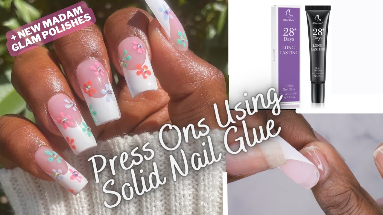 How to Apply Press Ons using Solid Nail Glue | BTArtBox Gel X Nails | Madam Glam House of Life