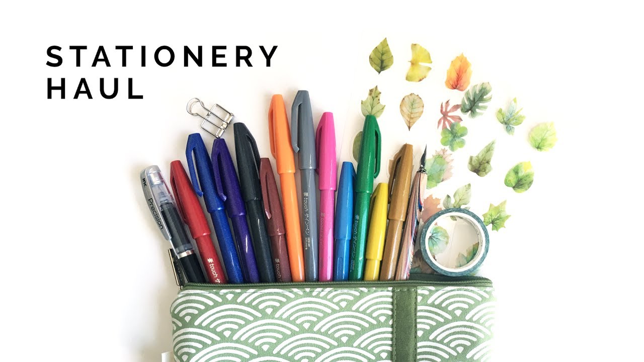 a stationery haul for my birthday! 🌱