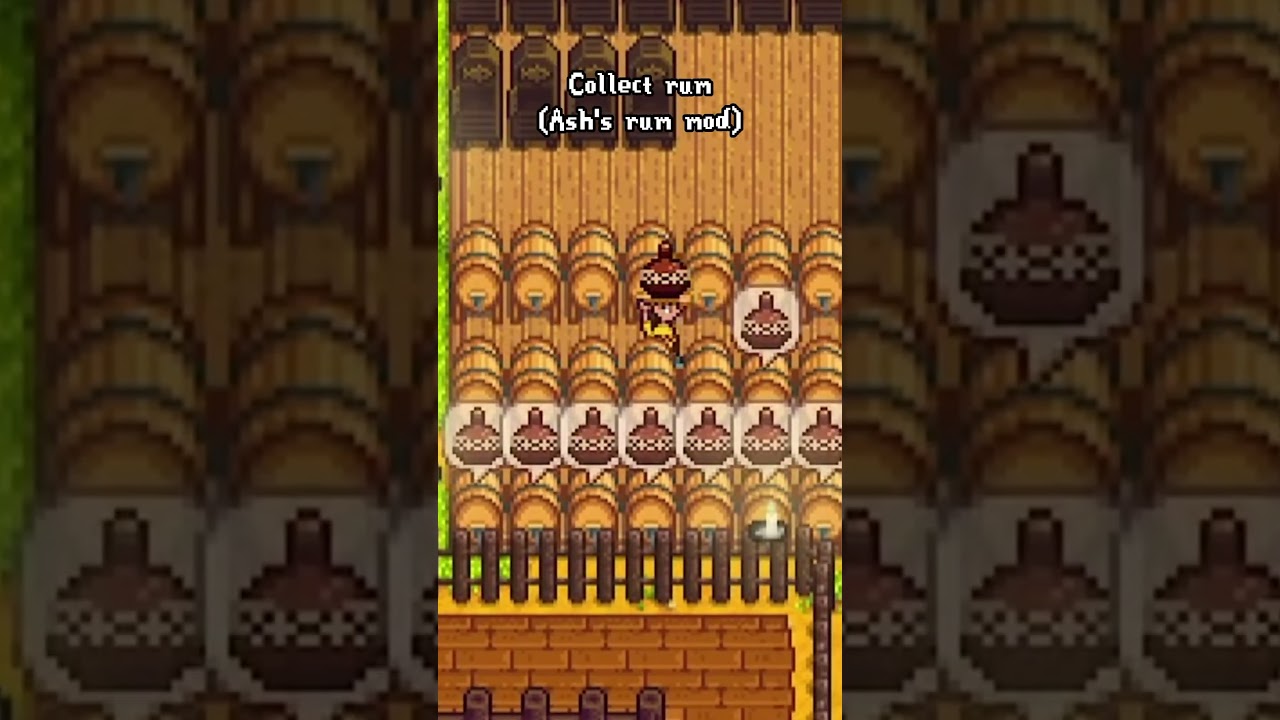 Collecting rum for my pirate crew 🏴&zwj;☠️ #stardewvalleyfarm #stardewvalleyfarmer #stardewvalley